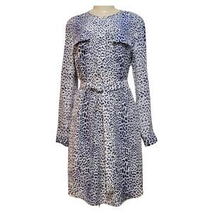 J. MCLAUGHLIN Womens Animal Print Above the Knee Dress Size XS 100% Silk